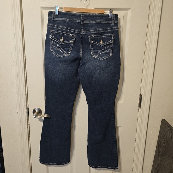 COPPERFLASH Slim Boot Fit Shapely Curvy Jeans Sz12 - Picture 2 of 6